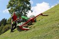 Breitspuhr-Doppelmesserbalken am Steilhang | © Rapid Technic AG