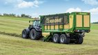 Grossraumladewagen erntet Anwelksilage | © Agrarlandtechnik AG / KRONE