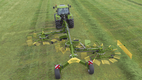 Dreikreiselschwader, Ablage seitlich | © Agrar Landtechnik AG / KRONE